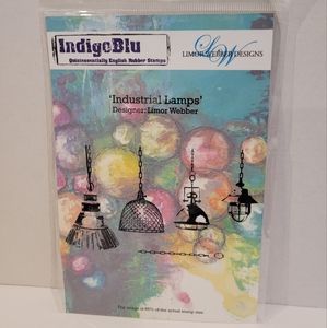 NWT IndigoBlu Limor Webber Signature Stamp Range Industrial Lamps